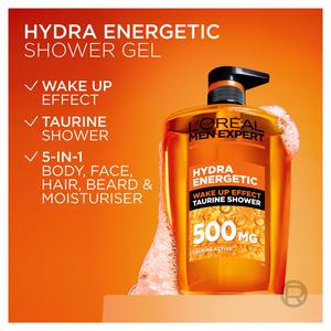 L'Oréal Men Expert Hydra Energetic Shower Gel Large XXL 1L - gallery image 4