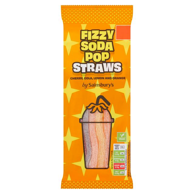 Sainsbury's Fizzy Soda Pop Straws 70g - gallery image 1