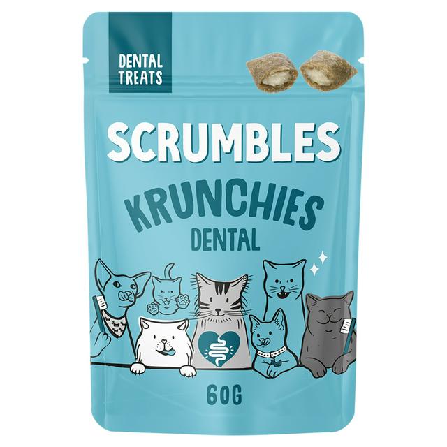 Scrumbles Krunchies Dental Cat Treats 60g - gallery image 1