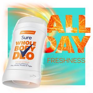 Sure Women Fresh Citrus Whole Body Deodorant Stick 48h Odour Control 50ml - gallery image 4