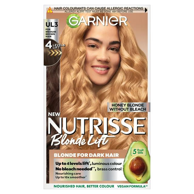 Garnier Nutrisse Permanent Hair Colour UL3 Honey Blonde Lift - gallery image 1