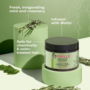 Mielle Rosemary Mint Strengthening Hair Masque 340g - gallery image 5