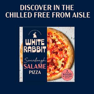 White Rabbit 410g Salami Sourdough Gluten Free Pizza - gallery image 4