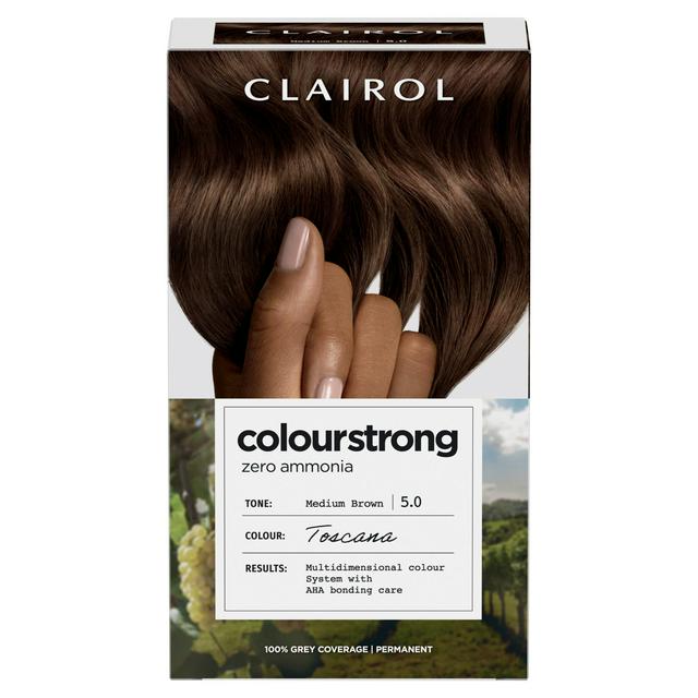 Clairol Colour Strong Medium Brown 5.0 Permanent Hair Dye - gallery image 1