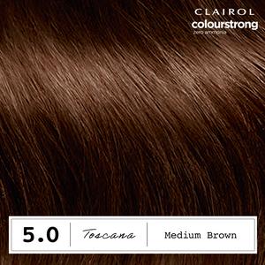 Clairol Colour Strong Medium Brown 5.0 Permanent Hair Dye - gallery image 5
