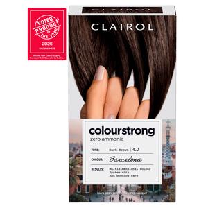 Clairol Colour Strong Dark Brown 4.0 Permanent Hair Dye - gallery image 2