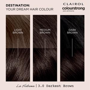 Clairol Colour Strong Darkest Brown 3.0 Permanent Hair Dye - gallery image 3
