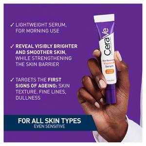 CeraVe Skin Renewing 10% Pure Vitamin C Serum for Fine Lines & Texture 30ml - gallery image 3
