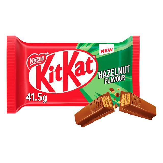 KitKat 4 Finger Hazelnut Chocolate Bar 41.5g | Sainsbury's
