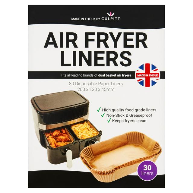 Culpitt Dual Basket Air Fryer Liners x30