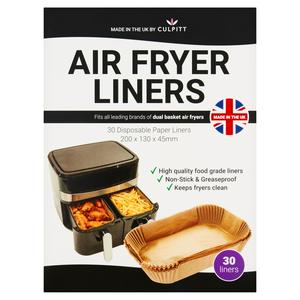 Culpitt Dual Basket Air Fryer Liners x30