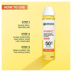 Garnier Vitamin C Brightening Over Make Up UV Mist - gallery image 5