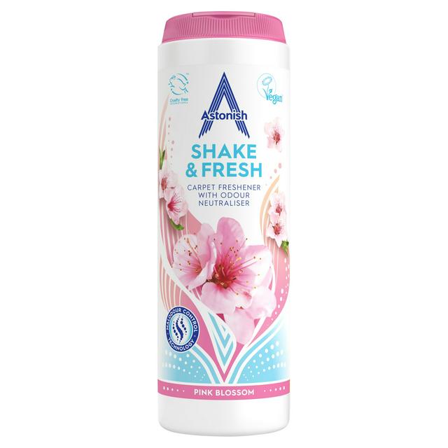 Astonish Shake & Fresh Carpet Freshener Pink Blossom 400g - gallery image 1