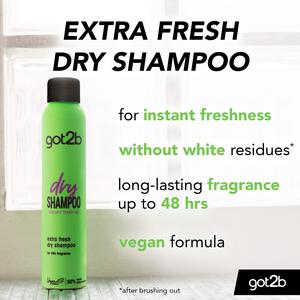 got2b Dry Shampoo Extra Fresh Scent Instant Refresh 200ml - gallery image 2