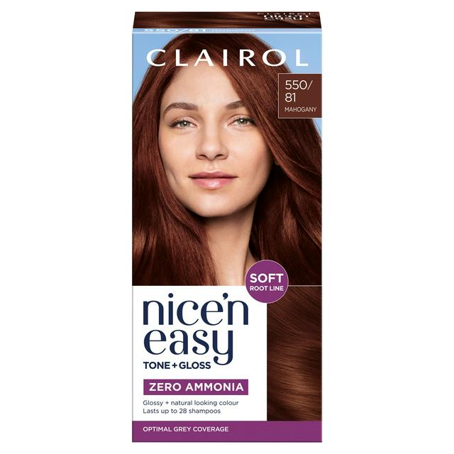 Clairol Nice'N Easy Tone+Gloss Mahogany 550/81 Semi Permanent Hair Dye - gallery image 1