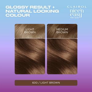 Clairol Nice'N Easy Tone+Gloss Light Brown 600/755 Semi Permanent Hair Dye - gallery image 2