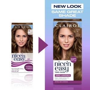 Clairol Nice'N Easy Tone+Gloss Light Golden Brown 637/76 Semi Permanent Hair Dye - gallery image 5