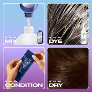 Clairol Nice'N Easy Tone+Gloss Dark Warm Brown 403/82 Semi Permanent Hair Dye - gallery image 3