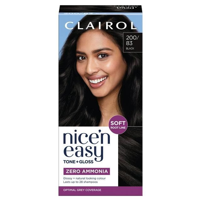 Clairol Nice'N Easy Tone+Gloss Black 200/83 Semi Permanent Hair Dye - gallery image 1