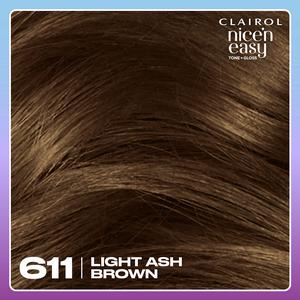 Clairol Nice'N Easy Tone+Gloss Light Ash Brown 611/75 Semi Permanent Hair Dye - gallery image 4
