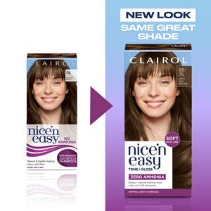 Clairol Nice'N Easy Tone+Gloss Light Ash Brown 611/75 Semi Permanent Hair Dye - gallery image 5