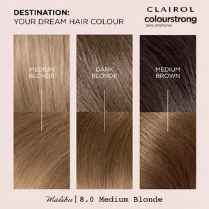 Clairol Colour Strong Medium Blonde 8.0 Permanent Hair Dye - gallery image 3