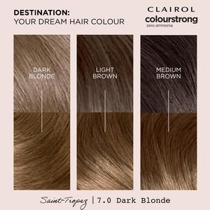 Clairol Colour Strong Dark Blonde 7.0 Permanent Hair Dye - gallery image 3
