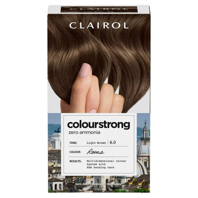 Clairol Colour Strong Light Brown 6.0 Permanent Hair Dye - gallery image 1