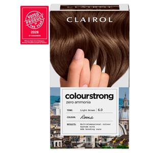 Clairol Colour Strong Light Brown 6.0 Permanent Hair Dye - gallery image 2