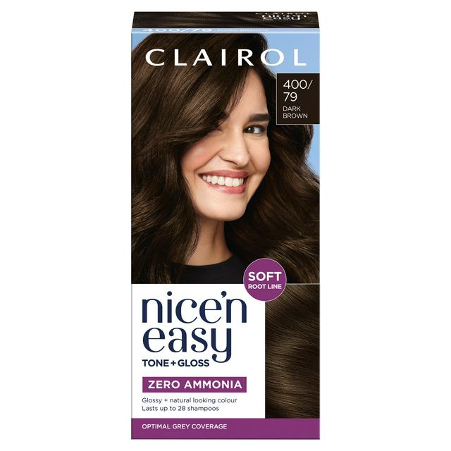 Clairol Nice'N Easy Tone+Gloss Dark Brown 400/79 Semi Permanent