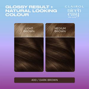 Clairol Nice'N Easy Tone+Gloss Dark Brown 400/79 Semi Permanent Hair Dye - gallery image 2