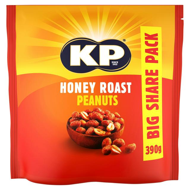 KP Honey Roast Peanuts 390g - gallery image 1