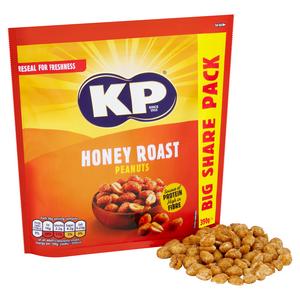 KP Honey Roast Peanuts 390g - gallery image 2
