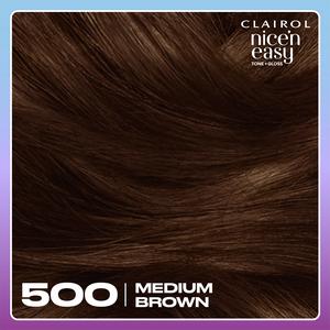 Clairol Nice'N Easy Tone+Gloss Medium Brown 500/765 Semi Permanent Hair Dye - gallery image 4