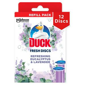 Duck Toilet Fresh Disc Refills Lavender & Eucalyptus Duo 2 x...