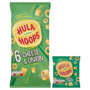 Hula Hoops Cheese & Onion Multipack Crisps x6 - gallery image 2