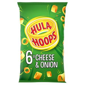 Hula Hoops Cheese & Onion Multipack Crisps x6