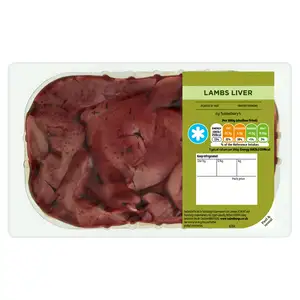 Sainsbury's British or New Zealand Lamb Liver (Approx. 450g)