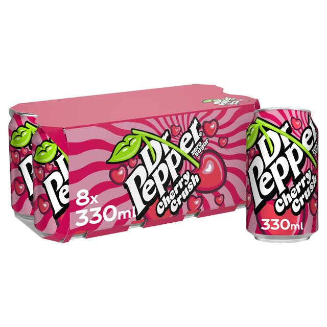 Dr Pepper Zero Cherry Crush 8 x 330ml - gallery image 1