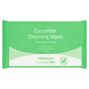 Sainsbury's Everyday Skin Cucumber Cleansing Wipes x25