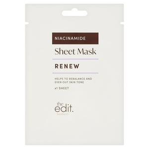 Sainsbury's the Edit Renew Niacinamide Sheet Mask