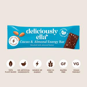 Deliciously Ella 50g Cacao & Almond Energy Snack Bar - gallery image 3