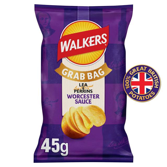 Walkers Worcester Sauce Lea & Perrins Grab Bag Crisps 45g - gallery image 1