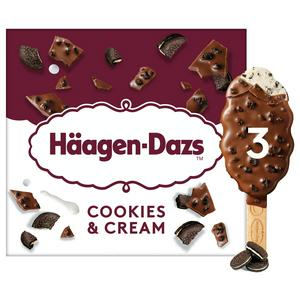 Haagen-Dazs Crunchy Cookies and Cream Ice Cream Stick 3x80ml