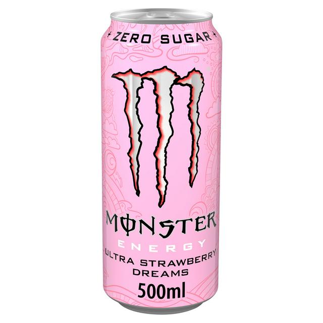 Monster 500ml Zero Sugar Ultra Strawberry Dreams Drink Can - gallery image 1