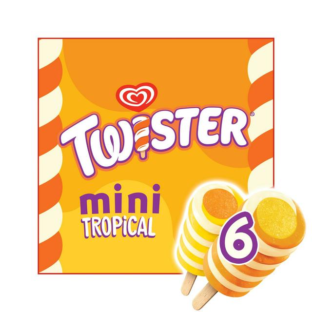 Wall's Twister Ice Lolly Mini Tropical 6 x 50ml - gallery image 1