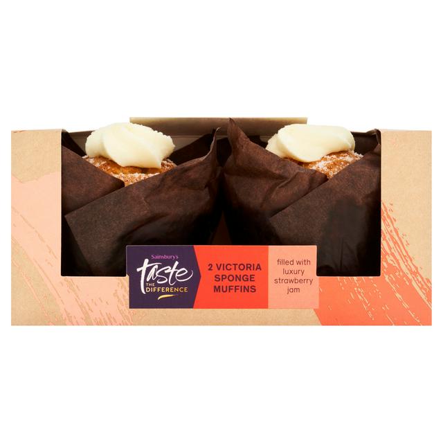 Taste the Difference Sainsbury's Victoria Sponge Muffins, Taste the Difference x2