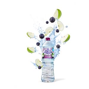 Highland Spring 750ml Apple & Blackcurrant Still Flavoured Spring Water - gallery image 4