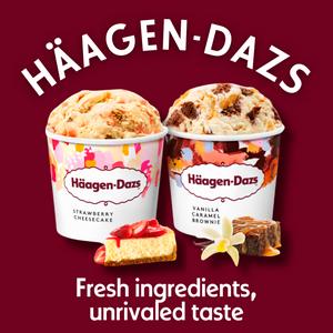 Haagen-Dazs Dessert Collection Mini Ice Cream Tubs 4 x 95ml - gallery image 2