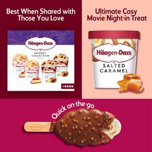 Haagen-Dazs Dessert Collection Mini Ice Cream Tubs 4 x 95ml - gallery image 3